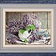 Picture embroidered ' lilac in a vase', Pictures, Liepaja,  Фото №1