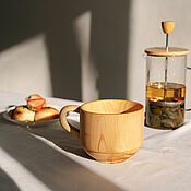 Посуда handmade. Livemaster - original item Wooden large cedar mug for drinks 400 ml. C72. Handmade.