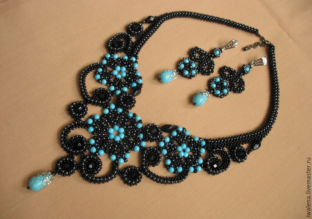 Jewelry set (necklace, earrings, bracelet) Tatiana day, Necklace, St. Petersburg,  Фото №1