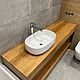 Order Cabinet under the sink in Loft style made of solid oak 'Status'. uloft. Livemaster. . Furniture for baths Фото №3