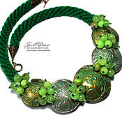 Украшения handmade. Livemaster - original item Green Energy Necklace (504) designer jewelry. Handmade.