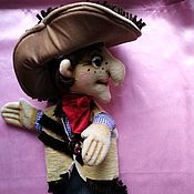 Куклы и игрушки handmade. Livemaster - original item Cowboy. A glove puppet theatre for theatrical productions.. Handmade.