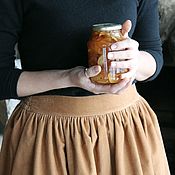 Одежда handmade. Livemaster - original item Corduroy skirt with pockets. Handmade.