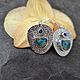 Заказать Серьги с шаттукитом и иолитом. Karma-jewelry. Ярмарка Мастеров. . Серьги классические Фото №3