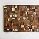 Mosaic panel in Loft style from old barn boards 'Puzzle'. Panels. uloft. My Livemaster. Фото №4