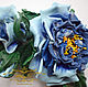 Blue leather rose to buy
