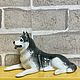Order Copy of Husky in the rack: the author's statuette. Tvorcheskaya masterskaya Veselyj farfor. Livemaster. . Figurines Фото №3