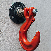 Для дома и интерьера handmade. Livemaster - original item Hook for clothes made of cast iron fittings 