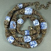 Украшения handmade. Livemaster - original item Blue Wind Necklace made of sodalite. Handmade.