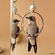 Bird earrings ' Coastal Swallows'. Miniature birds. Earrings. Coffeelena. My Livemaster. Фото №5