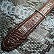 Genuine crocodile leather belt, in brown color. Straps. SHOES&BAGS. My Livemaster. Фото №4