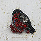 Embroidery kits brooch bullfinch. Embroidery kits. agraf. My Livemaster. Фото №4