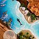 Стол река из слэба карагача с морем из эпоксидной смолы. Столы. Никита Море Слэбов | Стол река. Интернет-магазин Ярмарка Мастеров.  Фото №2
