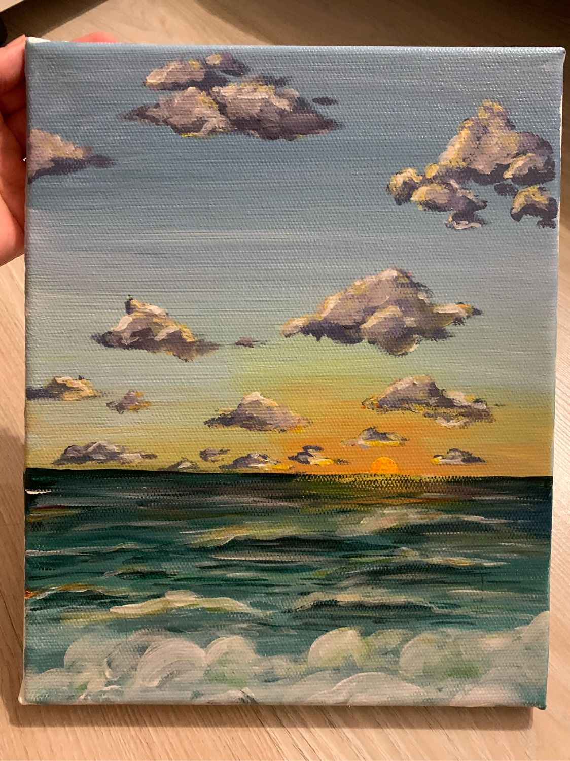 Картина акрилом «Чёрное море на закате» в интернет-магазине на Ярмарке ...