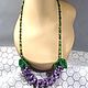 Order Necklace Delicate lilac. Necklace with natural stones. Purple and green. IrinaSkripkaMBeads. Livemaster. . Necklace Фото №3