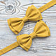 Галстук-бабочка желтый в горошек. Галстуки. Super bow ties. Ярмарка Мастеров.  Фото №5