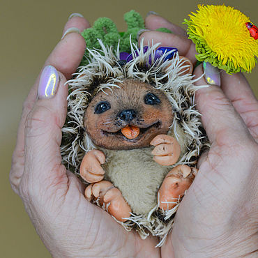 Куклы и игрушки ручной работы. Ярмарка Мастеров - ручная работа Мягкие игрушки: ёжик. Handmade.