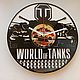 Часы из виниловой пластинки " World of tanks ", Часы из виниловых пластинок, Ковров,  Фото №1