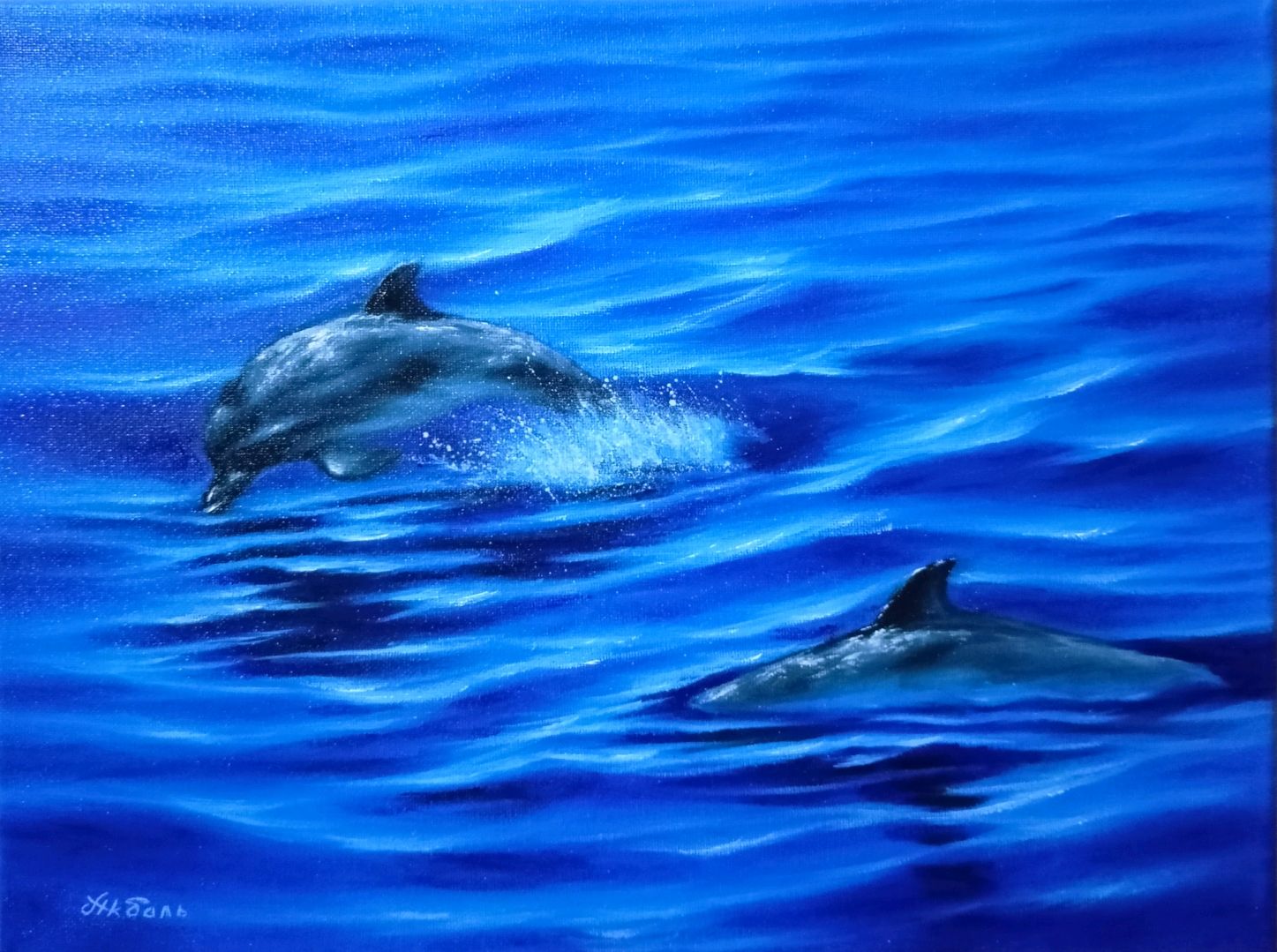Картины с дельфинами