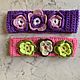 Headbands knitted on the head with a flower. Bandage. vyazanaya6tu4ka. My Livemaster. Фото №6