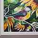 Order Framed Picture Sunflower Bird Oil Painting as a gift. Svetlana Samsonova. Livemaster. . Pictures Фото №3
