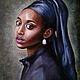 Painting of a Girl with a pearl earring 40*50 cm, Pictures, Chekhov,  Фото №1