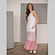 Gradient linen dress with pink wings. Dresses. molinialife. My Livemaster. Фото №5