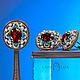 Order Cufflinks: Rafael. Ruby Mint. jewelry for women. LADY-LIZA jewelry shop. Livemaster. . Cuff Links Фото №3