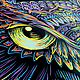 Order Canvas 'Mystical Owls' Psychedelic Art. anahart. Livemaster. . Pictures Фото №3