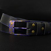 Аксессуары handmade. Livemaster - original item Buffalo leather belt 