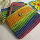 HANDBAG PURSE for kids knitted (horizontal). Wallets. Gala Devi (crochet design). My Livemaster. Фото №6