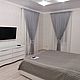 Классические шторы в спальню с необычными подхватами, Шторы, Москва,  Фото №1