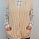 Wool knitted sweater with deer. Cardigans. Sheep and goat skins. Online shopping on My Livemaster.  Фото №2