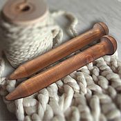 Материалы для творчества handmade. Livemaster - original item Giant knitting needle for Thick Yarn made of Wood 35mm/300#15. Handmade.