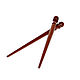 Hairpin clip (pair) made of mahogany H4. Hairpins. ART OF SIBERIA. Online shopping on My Livemaster.  Фото №2