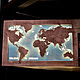 Light panel 'map of the World'. Wall lights. chudesalesa. My Livemaster. Фото №4