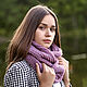 Snudy: Snood in 2 turns of kid mohair knitted for women. Snudy1. Scarfland. My Livemaster. Фото №5
