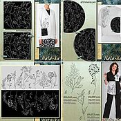 Материалы для творчества handmade. Livemaster - original item Herbarium (set). Design in machine embroidery. Handmade.