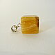 Natural amber pendant 'Cube' K-808. Pendant. Amber shop (vazeikin). Online shopping on My Livemaster.  Фото №2