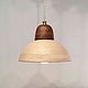 Ceramic lamp with a deep shade (white-brown), Lampshades, Moscow,  Фото №1