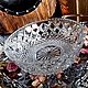 Винтаж: Конфетница "Bohemia". Хрусталь ЧССР, Вазы винтажные, Москва,  Фото №1