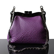 Сумки и аксессуары handmade. Livemaster - original item Leather clutch bag, Ultra Violet, purple bag. Handmade.