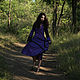 Elven Dress «Violet Bloom» Long Fantasy Elven Hooded Dress. Dresses. mongolia. My Livemaster. Фото №4