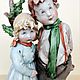 Statuette 'Brother and sister' Capodimonte G. Cappe 60s. Vintage statuettes. Lesica. Online shopping on My Livemaster.  Фото №2