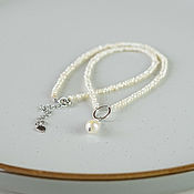 Украшения handmade. Livemaster - original item suspension: Pearl on beads made of small river pearls. Handmade.