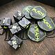 Дайсы, кубики ручной работы Fate Core Dice Set. Фишки и кости. Fantasy Minis. Интернет-магазин Ярмарка Мастеров.  Фото №2