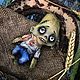 Зомби малыш. Текстильная игрушка. Чердачная кукла. Kofeynyashki ART toys Кожемякина Людмила  (kofeynyashki). Интернет-магазин Ярмарка Мастеров.  Фото №2