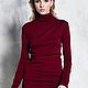 Шерстяная водолазка Wool Turtleneck Bordo. Водолазки. MILENA (aakasha). Интернет-магазин Ярмарка Мастеров.  Фото №2