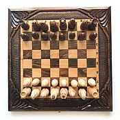 Активный отдых и развлечения handmade. Livemaster - original item Chess backgammon carved handmade Art. .015. Handmade.