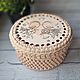 Вязаная корзинка, с крышкой. Корзины. Knitted basket. Ярмарка Мастеров.  Фото №11